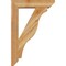 Ekena Millwork Funston Slat Rough Sawn Bracket w/ Offset Brace, Western Red Cedar, 6"W x 24"D x 36"H BKT0604X24X36FST06RWR - alternate 4